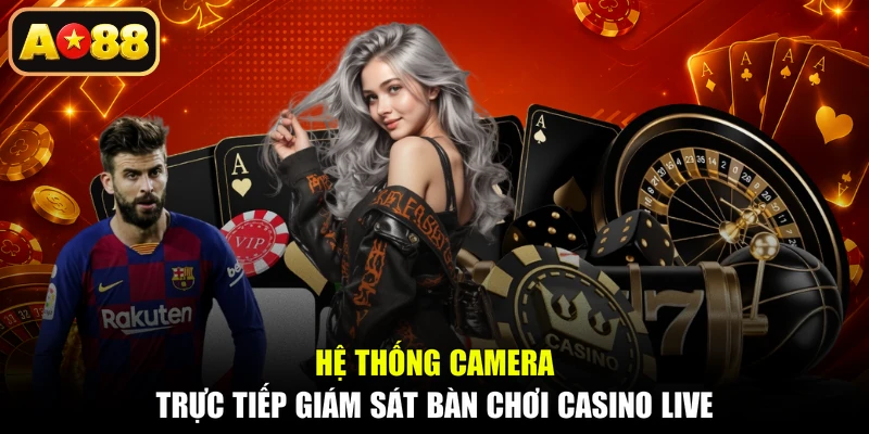 Hệ thống camera trực tiếp giám sát bàn chơi casino live