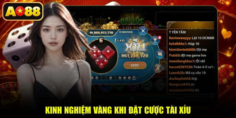 Kinh nghiệm vàng khi đặt cược Tài Xỉu